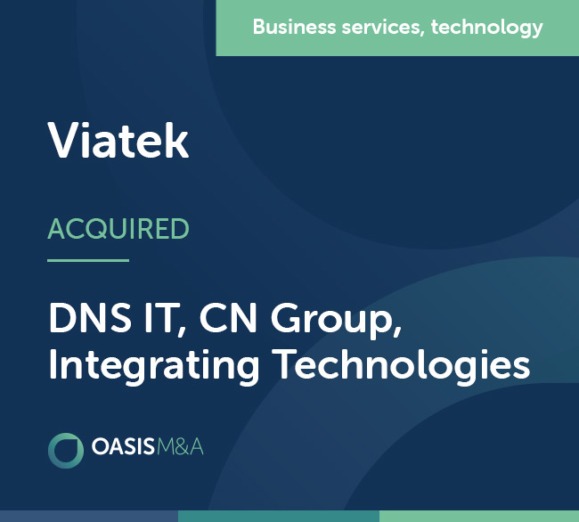 Viatek acquired 3 businesses within 13 months