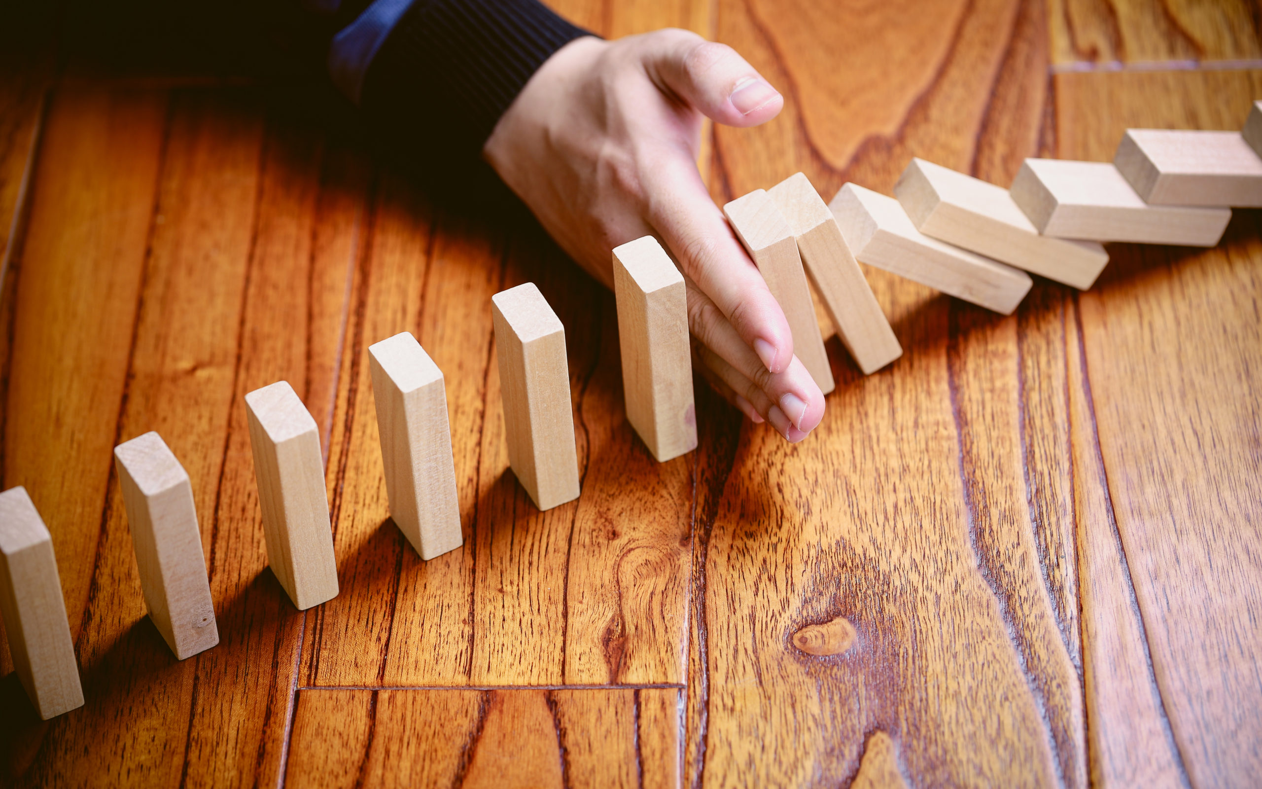 Stopping the collapsing domino